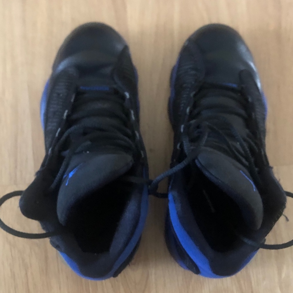 Jordan Black and Blue Sneakers
